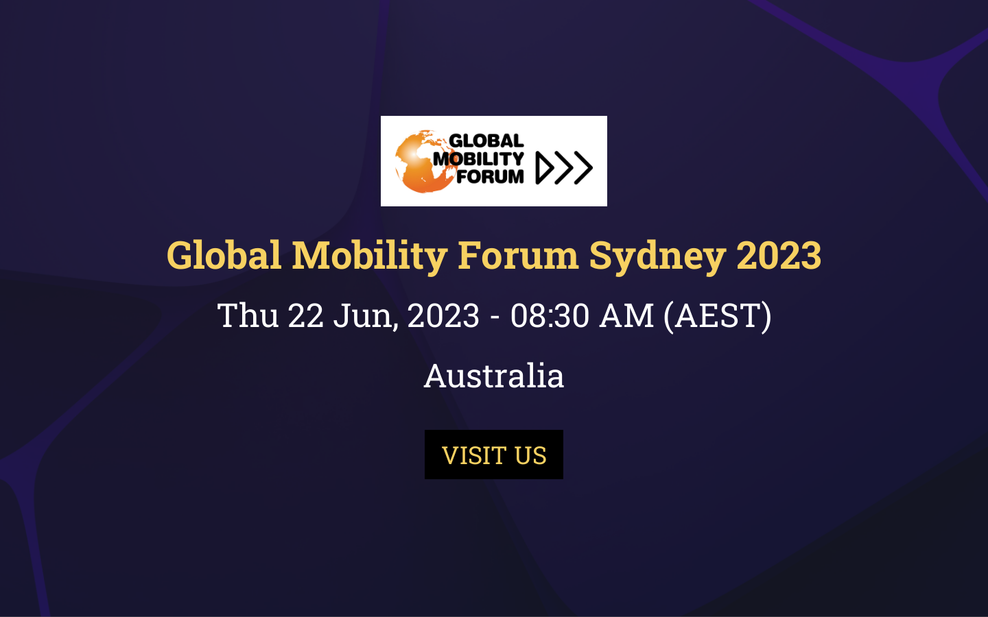 Global Mobility Forum Sydney 2023